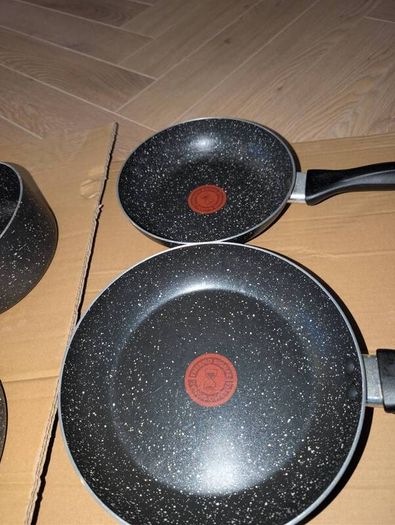 Tefal stone non-stick set & wok (pots & pans)