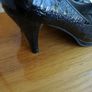 Black Lunar Peep Toe Shoes. Size 7 / 41 Image 3