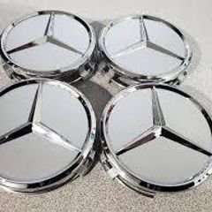 Set of 4 x Mercedes Centre Caps 75mm