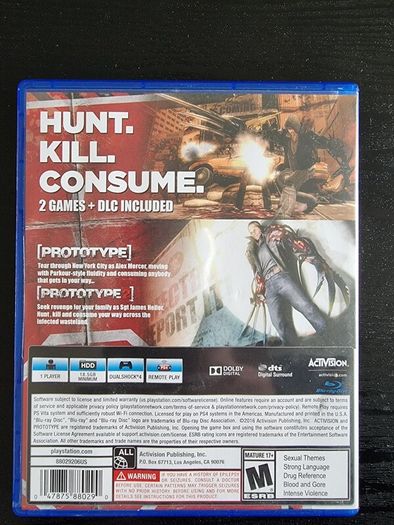 Prototype biohazard bundle ps4