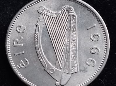 Ireland - 1966 - Irish 6d - 6 Pence - Wolfhound - KM.13a - UNC - [2694]
