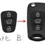 Hyundai 3 button pad for key fob with broken buttons Image 3