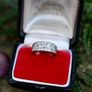 Antique Art Deco Diamond Ring - Eternity / Diamond Band Image 5