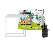 Aquael Leddy Mini 30 Creative Set White Aquarium Set 12.6l