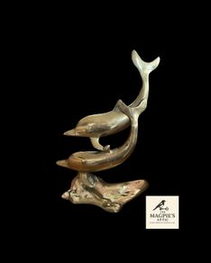 Antique Brass Dolphins