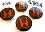 Honda Black top red letter 68mm 69mm 70mm Alloy Wheel Center Caps cap Hub Cover
