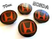 Honda Black top red letter 68mm 69mm 70mm Alloy Wheel Center Caps cap Hub Cover