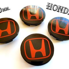 Honda Black top red letter 68mm 69mm 70mm Alloy Wheel Center Caps cap Hub Cover