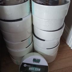 white scrim tape (15 tapes)