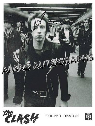 The Clash -Topper Headon Autograph
