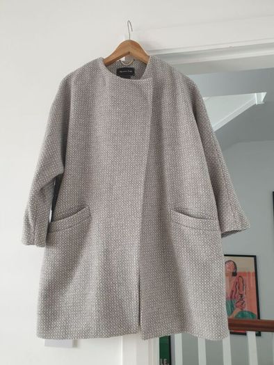 Massimo Dutti Wool Rich Coat Size Medium