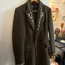 Hand embroidered Zara wool dark green coat Image 5