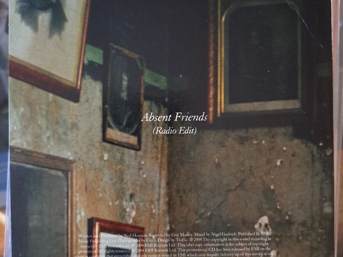The Divine Comedy "Absent Friends" CD, Single, Promo