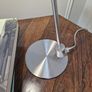 Vintage Aluminor blue desk lamp, chrome-plated metal | translucent lampshade | retro design 40W Image 5