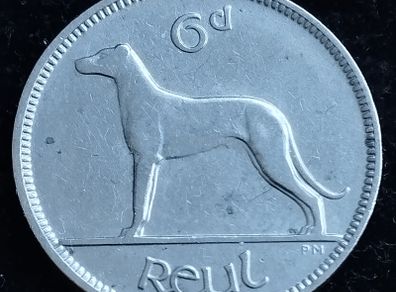 Ireland - 1934 - 6 Pence - Wolfhound - KM.5 - [2740]