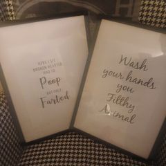 bathroom accessories (prints)