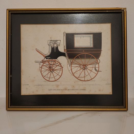 Antique coachbuilders art journal bookplate