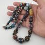 Antique MultiColor Venetian Style Mix Glass Beads Necklace Image 9