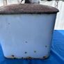 Vintage white enamel bread bin Image 6