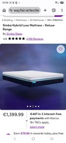 Simba Hybrid Luxe Mattress - Deluxe Range