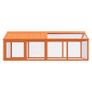 Run Box Brown 200x112.5x74 cm Solid Wood Pine Image 3