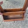 Vintage wood box and mirror postage possible Image 3
