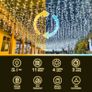 Led Fairy Lights, 49ft 528leds Christmas Tree Lights Plug in, 11 Modes/Remote/Timer IP44 Waterproof String Lights for Indoor Outdoor Garden Balcony Party Windows Garland Door Wall (32ft 352leds) Image 2
