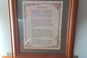 Framed Footprints Poem