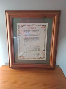 Framed Footprints Poem