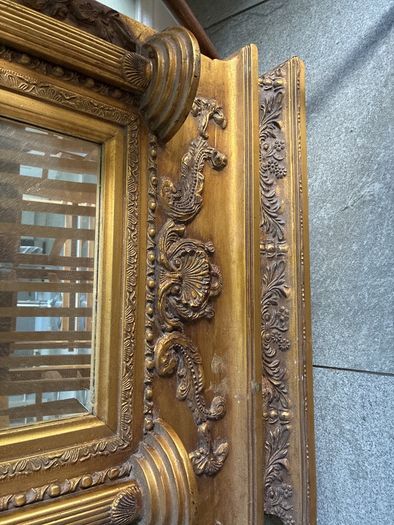 Ornate Gold Gilt Mirror 85 X 59 cm