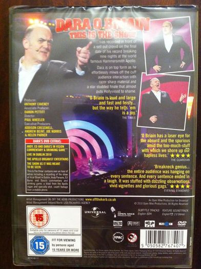 Dara O'briain This Is The Show Live Dvd