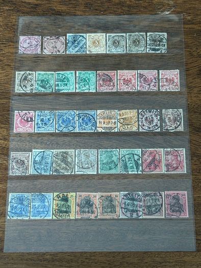 Germany 1872-1945 Reich Collection lot stock 1200+ stamps and 2 Mint sheets