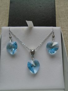 Swarovski necklace.earrings set,Jewellery,Necklace.Earrings,Gift