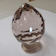 Crystal glass paperweight ornament