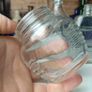 477 - Set of 5 Vintage Clear Glass Cork Screw Top Collectible Decorative Bottles Image 2