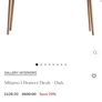 Gallery Milano Oak side board/ desk with a drawer Image 6