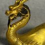 2 Chinese Dragons - Gilt Bronze Image 3
