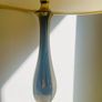 Vintage Brass Table Lamp with Buttery Yellow Empire Shade 56cm Image 3