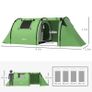 Four Man Duo Room Tunnel Tent, with Accessories - Green Image 2