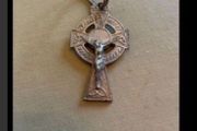 Rare 'Erin' Crucifix Key Ring