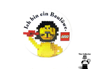 LEGO Vintage Pin Badge Animal Series Ich bin ein Baulowe And Lion On The Front Lego Vintage Pin Badge Animal Series Ich bin ein Baulowe And Lion On The Front Rare And Hard To Find From The Lego Group