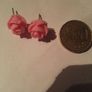 Pink Rose Earrings Image 2