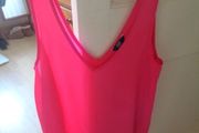 F &amp; F Cerise V Neck Sleeveless Top for Sale
