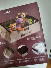 Dog toys basket, dog toys organizer NEW