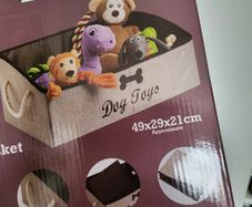 Dog toys basket, dog toys organizer NEW