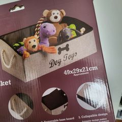 Dog toys basket, dog toys organizer NEW
