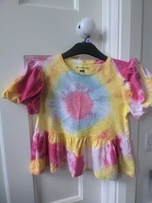 Tie dye girls top