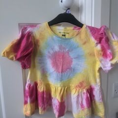 Tie dye girls top