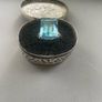 Emerald cut blue topaz ring Image 2