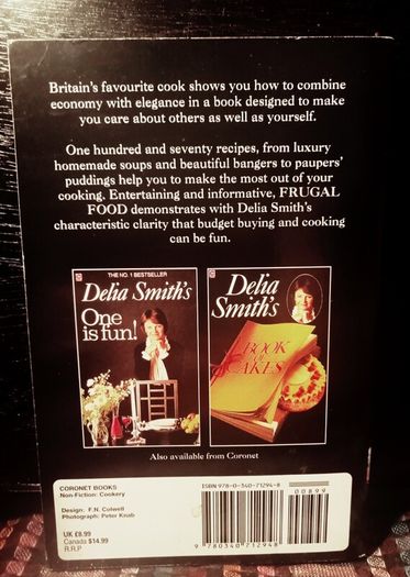 1976. Delia Smith. Frugal Food.